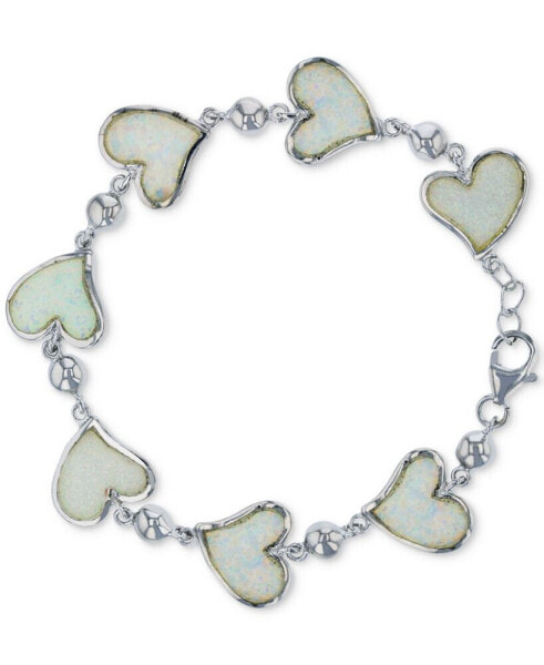 Браслет Macy's Opal Heart Link.