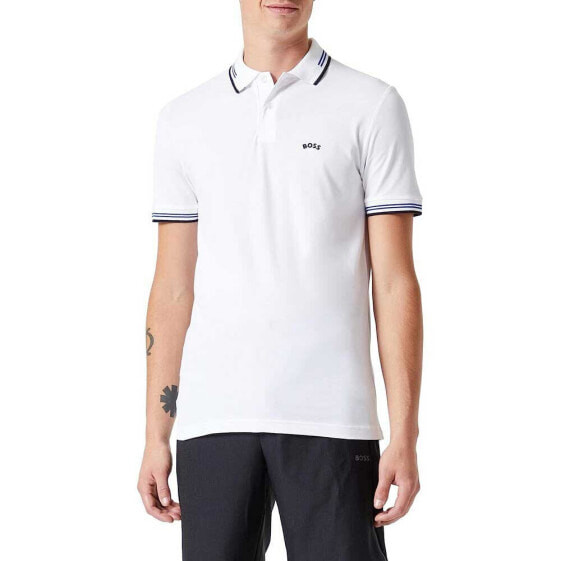 BOSS Paul Curved short sleeve polo