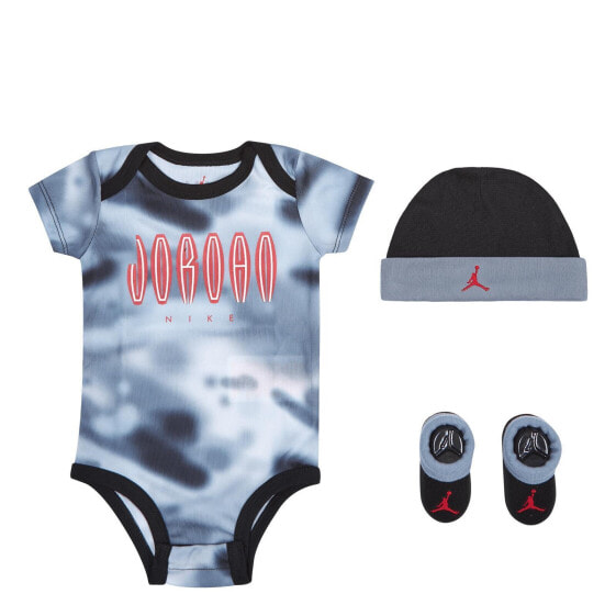 [NJ0538-023] Baby Air Jordan Bodysuit, Hat and Booties 3-PC Box Set