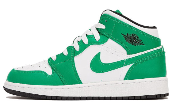 Кроссовки Jordan Air Jordan 1 Mid "Lucky Green" GS DQ8423-301