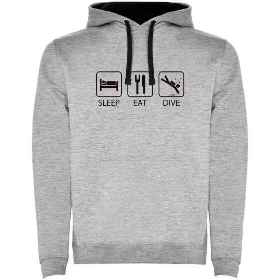 KRUSKIS Sleep Eat And Dive Two-Colour hoodie