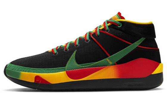 Кроссовки Nike KD 13 "Rasta" 13 "Rasta" черно-желто-зеленые - мужские