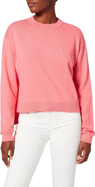 Tommy Jeans Damen Tjw Side Stitch Flag Pullover