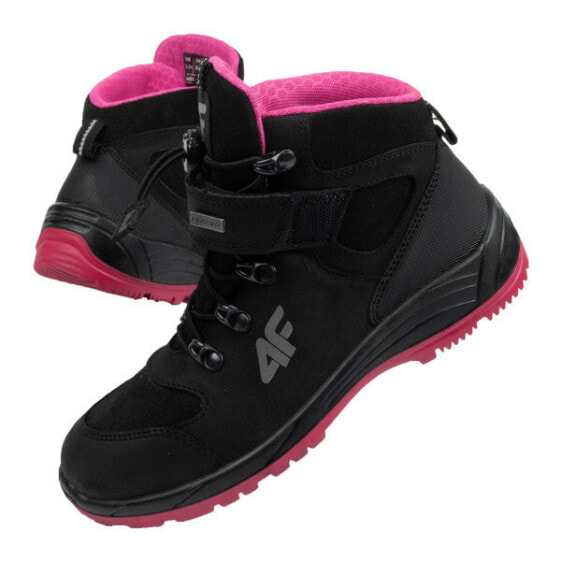 Детские треккинговые ботинки 4F [HJZ21-JOBMW251 21S] черные, розовые