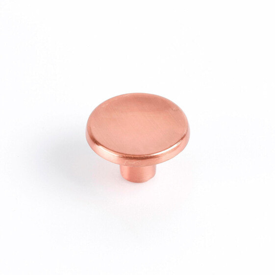 Doorknob Rei 774 Circular Matt Metal Rose gold 2 Units (Ø 35 x 23 mm)