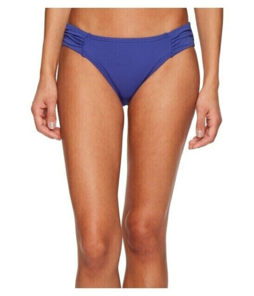 Tommy Bahama Womens Pearl Shirred Solid Swim Blue Bottom size X-Small 180086