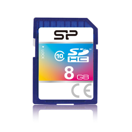 Silicon Power 8GB SDHC - 8 GB - SDHC - Class 10 - Blue