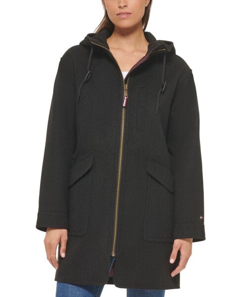 Women's Zip Front Hooded Coat