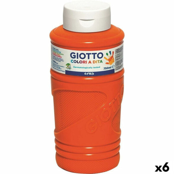 Рисование пальцами Giotto Оранжевый 750 ml (6 штук)