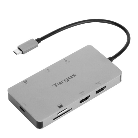 Targus DOCK423EU - Wired - USB 3.2 Gen 1 (3.1 Gen 1) Type-C - 100 W - Silver - MicroSD (TransFlash) - SD - China