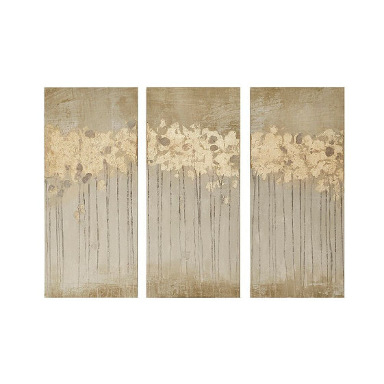 Sandy Forest 3-Pc. Gel/Foil-Embellished Canvas Print Set