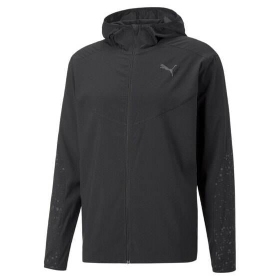 Puma Reflective Printed Woven Full Zip Running Jacket Mens Size XXL Casual Athl