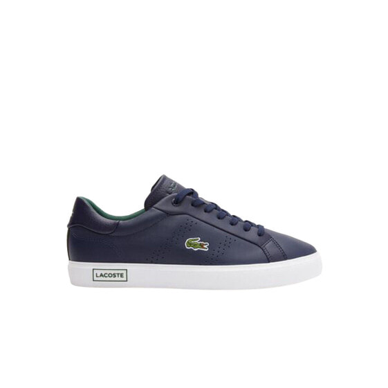 Lacoste Powercourt 2.0 123 1 SMA Mens Blue Leather Lifestyle Sneakers Shoes 10