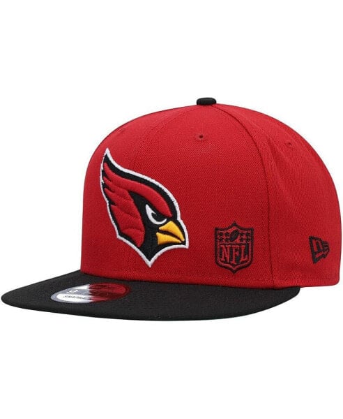 Men's Cardinal, Black Arizona Cardinals Flawless 9FIFTY Snapback Hat