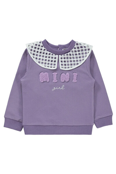 Kız Çocuk Sweatshirt 2-5 Yaş Mor