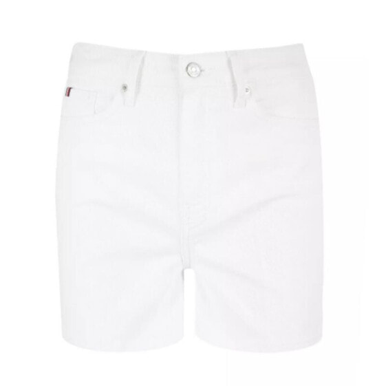 Tommy Hilfiger Denim Rome Straight Hw Whi Short W WW0WW31251