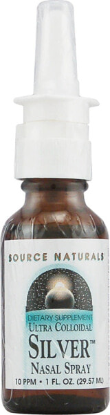 Source Naturals Ultra Colloidal Silver Nasal Spray --Назальная пищевая добавка ультраколлоидная --спрей для носа --30 мл