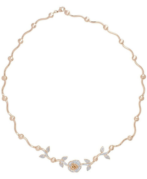 Macy's women's Diamond Accent Rose Necklace