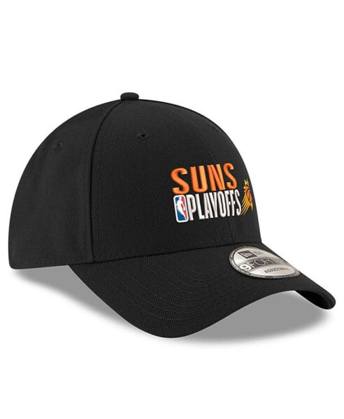 Men's Black Phoenix Suns 2024 NBA Playoffs 9FORTY Adjustable Hat