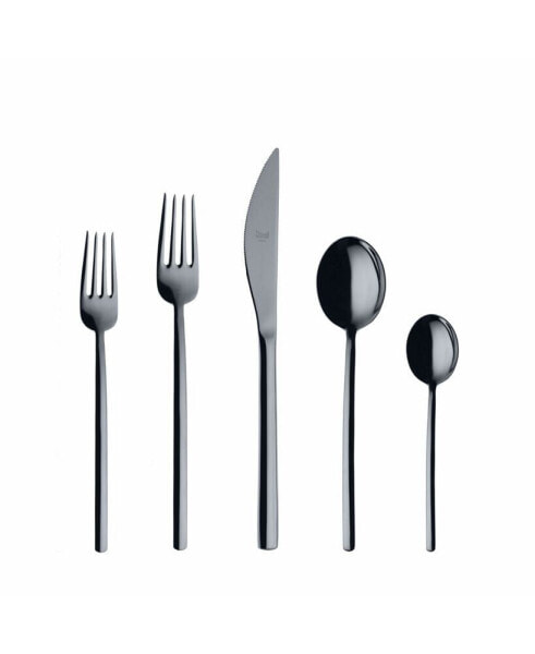 Due Oro Nero Flatware Set, 5 Piece