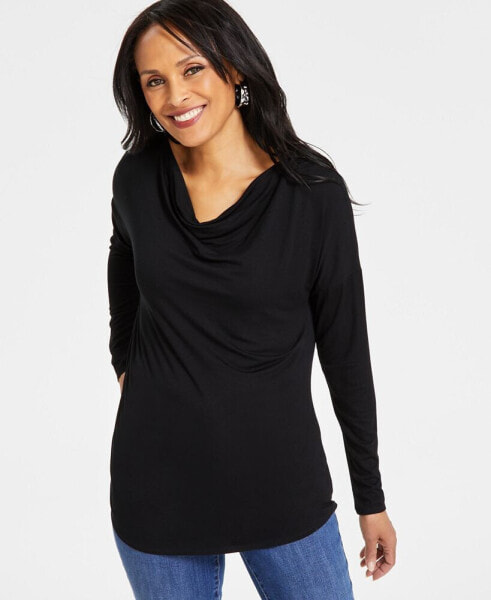 Women's Cowlneck Tunic Top, Created for Macy's