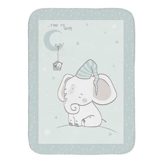 KIKKABOO Super Soft Baby Manta 80/110 cm Elephant Time