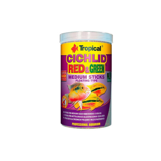 TROPICAL Cichlid Red&Green M 1000ml fish food