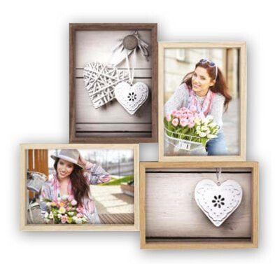 Zep Montreaux 4Q - Multicolour - Multi picture frame - Wall - 13 x 18 cm - Rectangular - Landscape