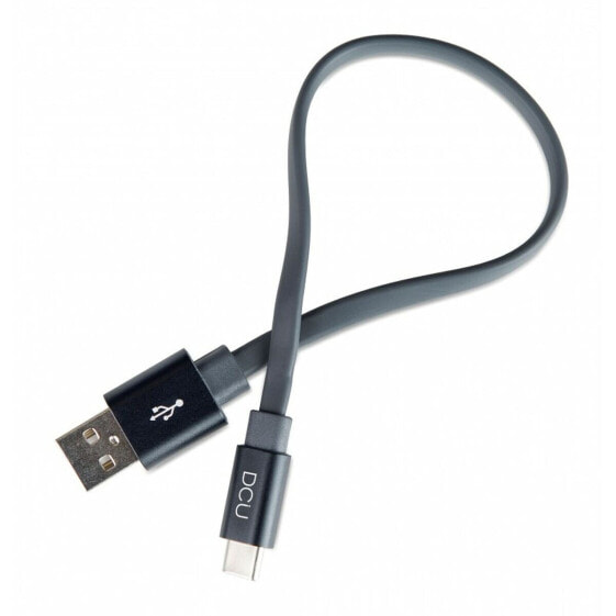 Кабель USB A — USB C DCU 30402045 Чёрный 20 cm