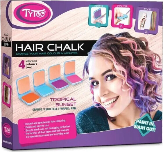 Dante TYTOO Kreda do włosów Hair chalk Zestaw tropikalny 0109