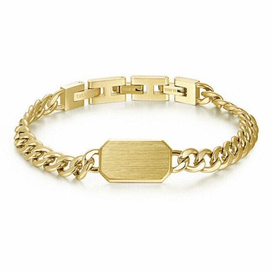 Fashion men´s gold-plated bracelet Ink BIK15