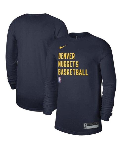 Men's and Women's Navy Denver Nuggets 2023 Legend On-Court Practice long sleeve