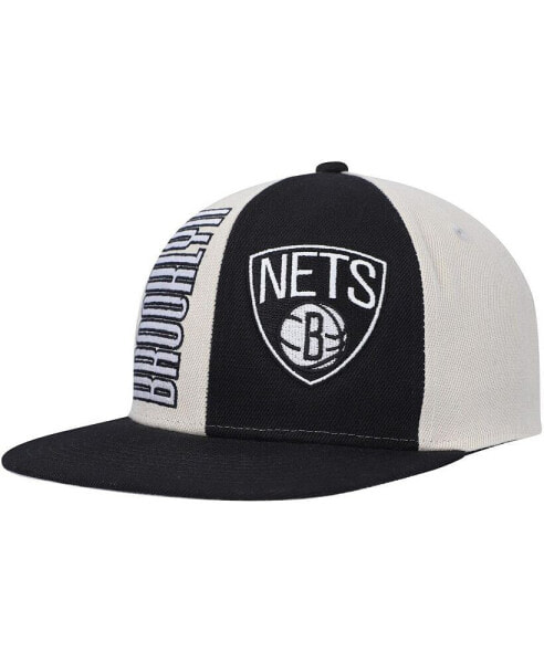 Men's Cream Brooklyn Nets Hardwood Classics Pop Snapback Hat