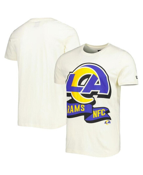 Men's Cream Los Angeles Rams Sideline Chrome T-shirt