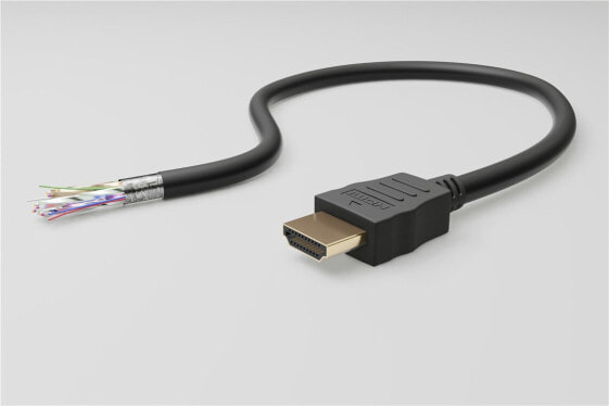 Goobay High Speed HDMI Kabel mit Ethernet 0.5 m Schwarz - -Stecker Typ A - Cable - Digital/Display/Video