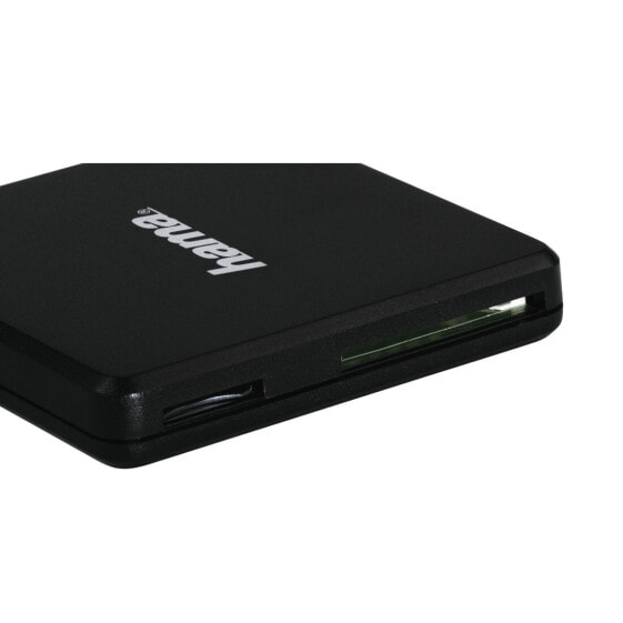 Устройство для чтения карт памяти Hama 00124156 - CF - MicroSD (TransFlash) - MicroSDHC - MicroSDXC - SD - SDHC - SDXC черное 5000 Мбит/с USB 3.2 Gen 1 (3.1 Gen 1) Type-A 55 мм 9 мм