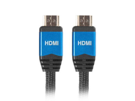 Lanberg CA-HDMI-20CU-0010-BL - 1 m - HDMI Type A (Standard) - HDMI Type A (Standard) - 3D - 18 Gbit/s - Black