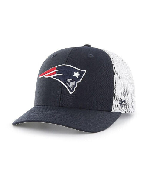 Men's Navy New England Patriots Adjustable Trucker Hat
