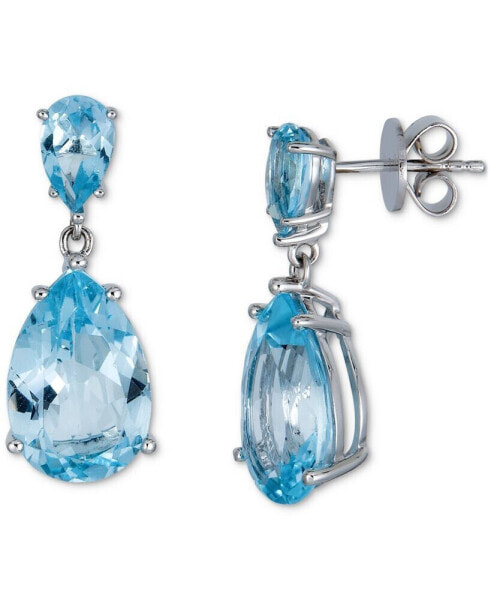 Серьги Macy's Blue Topaz Pear