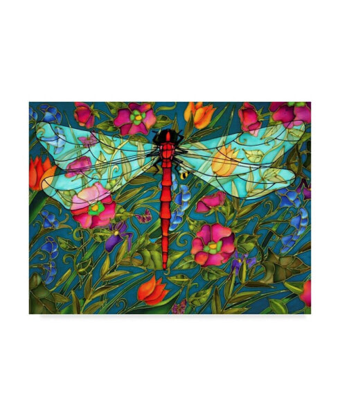 Holly Carr 'Red Dragonfly' Canvas Art - 14" x 19"