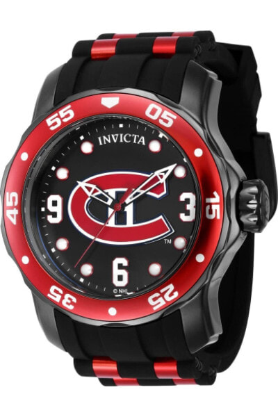 Invicta Men's 42662 NHL Montreal Canadiens Quartz Black Dial Color