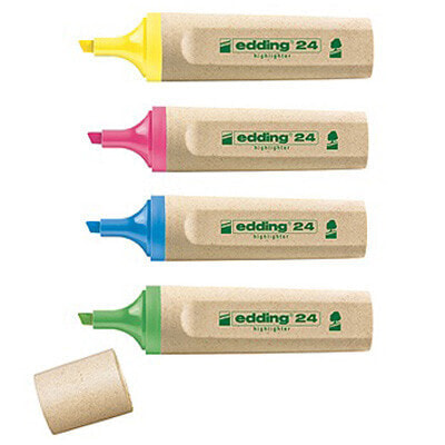 EDDING EcoLine 24 - 4 pc(s) - Blue,Green,Pink,Yellow - Multicolor - Plastic - 2 mm - 5 mm