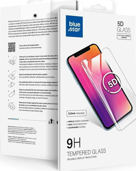 Partner Tele.com Szkło hartowane Blue Star 5D - do Huawei P60 Pro (full glue/case friendly) - czarny