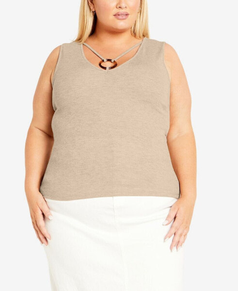 Plus Size Rena V-neck Tank Top