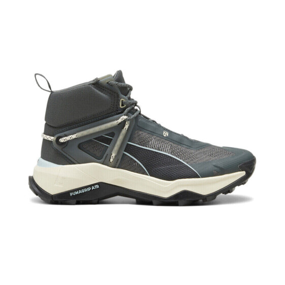 Puma Explore Nitro Mid Hiking Womens Grey Sneakers Athletic Shoes 37785907