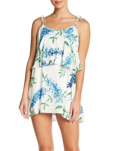 Show Me Your MuMu 155875 Arianna Floral Mini Dress Sleeveless Wisteria Sz. XS