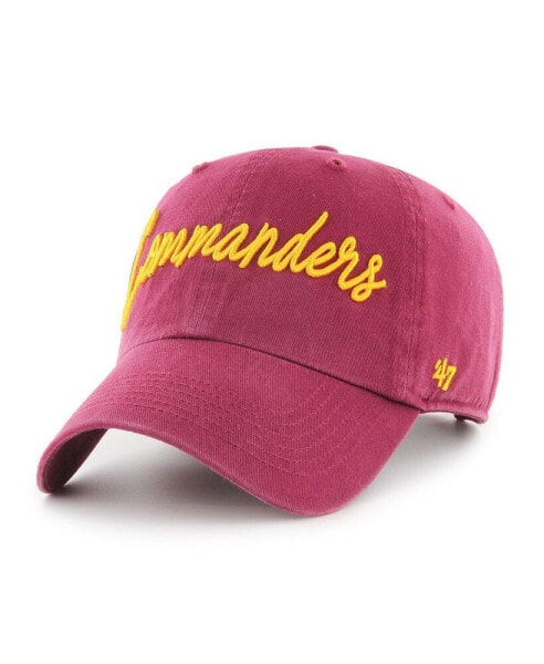 Women's Burgundy Washington Commanders Vocal Clean Up Adjustable Hat