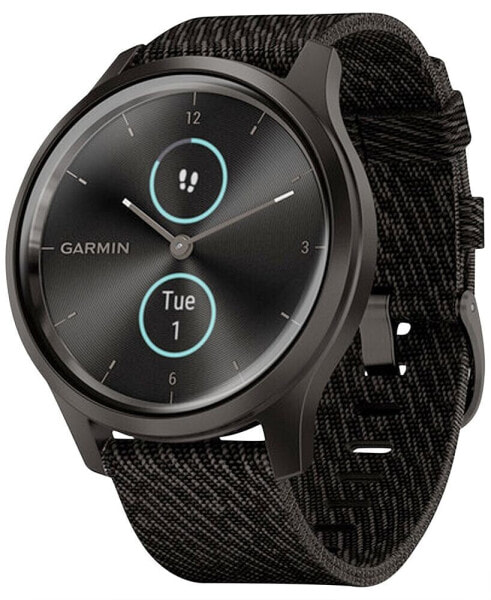 Unisex Vivomove 3 Style Black Nylon Strap Smart Watch 24.1mm