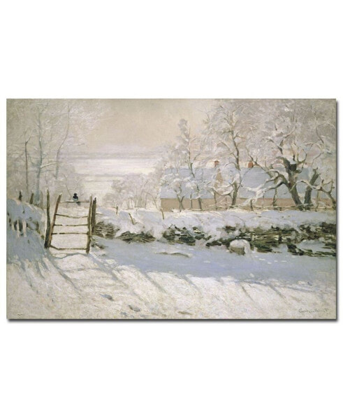 Claude Monet 'The Magpie, 1869' Canvas Art - 32" x 22"