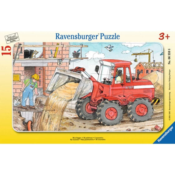 Puzzle Ravensburger Bagger 15 Teile